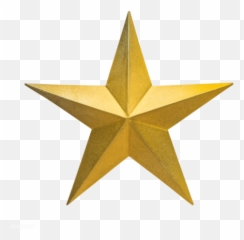 Gold Star Transparent Png - Military