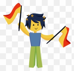 Roblox Noob Performs A Semaphore Letter - Fictional Character Png,Noob Png