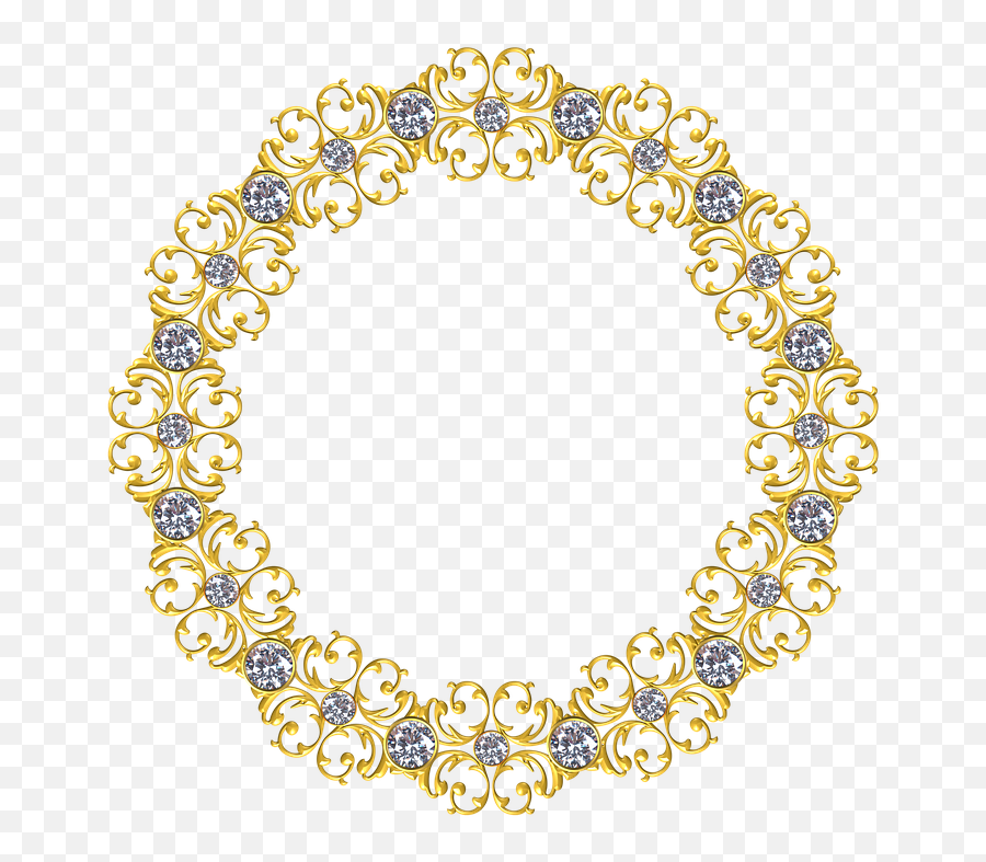 Gold Frame Round - Free Image On Pixabay Gold Circle Borders Png,Gold Texture Png