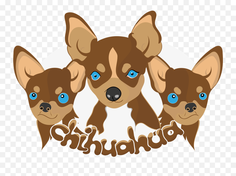 Chihuahua Dogs Clipart - Cartoon Chihuahuas Png,Dogs Transparent
