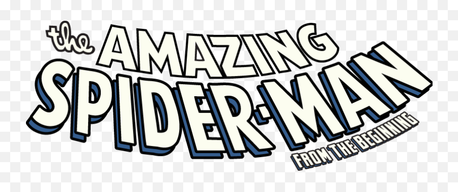 The Amazing Spider Man From Beginning Classic Comic Font Png - man Logo Png