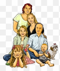 Desenho De Familia Png Transparent - Society Drawing Cartoon,Familia Png
