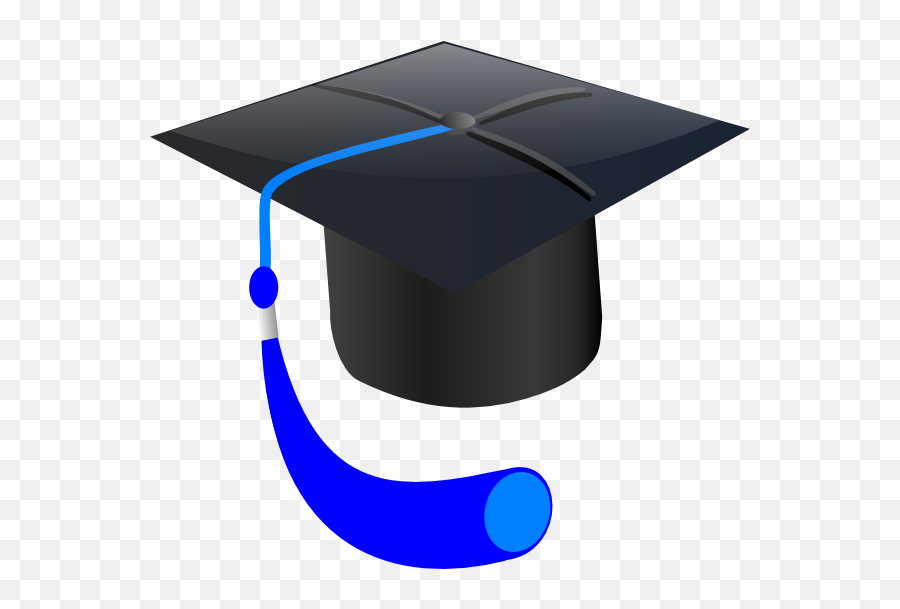 Graduation Cap With Blue Tassel - Clip Art Library Graduation Cap Blue Tassel Png,Tassel Png