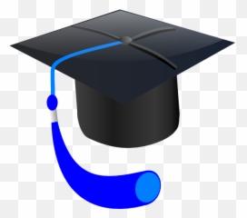 Graduation Cap With Blue Tassel - Clip Art Library Graduation Cap Blue Tassel Png,Tassel Png