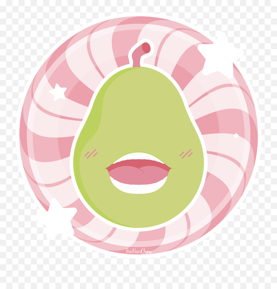 Pear Clipart Kawaii Transparent Free - Happy Png,Kawaii Transparent