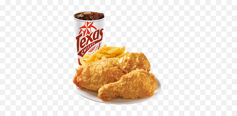 2pieces Chicken Original Or Spicy - Texas Chicken Burger Meal Png,Church's Chicken Logo