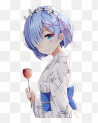 Rem Cute Transparent Png Image - Zero Yukata