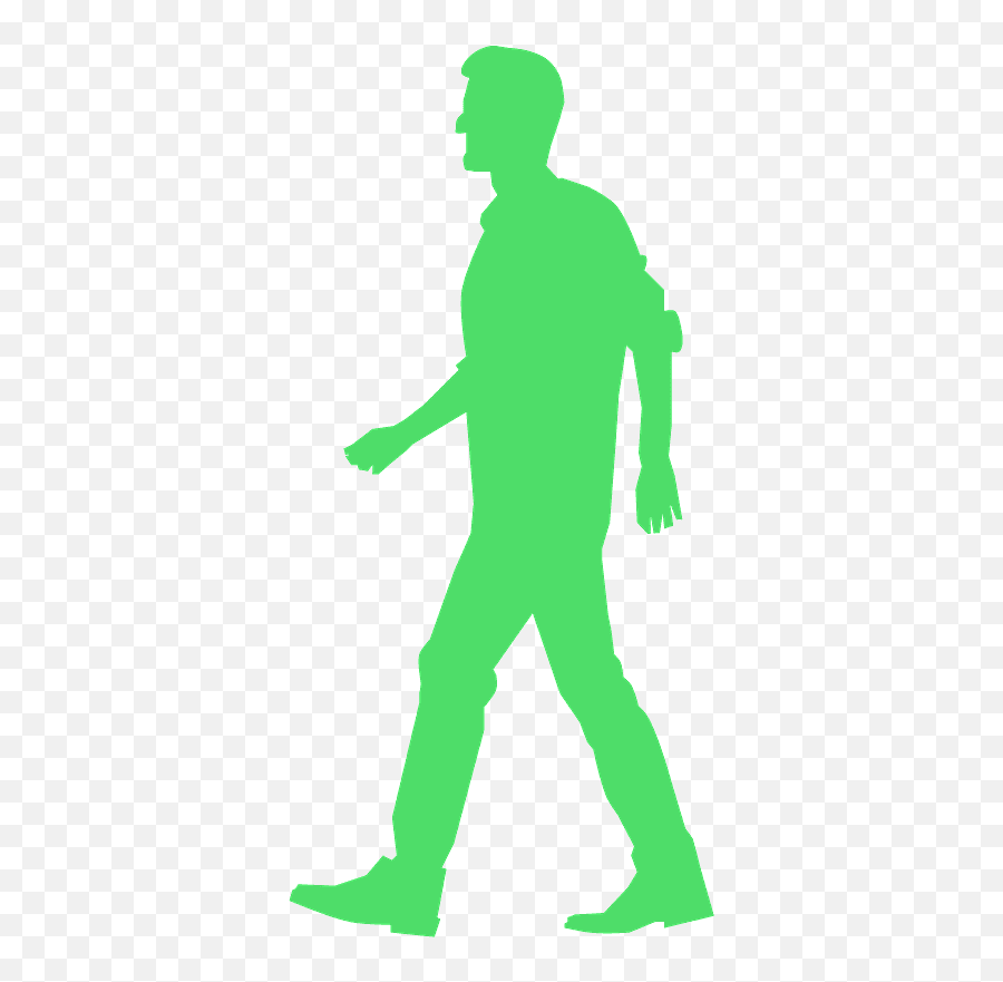 Man Walking Silhouette - Walking Man Silhouette Png,Person Walking Silhouette Png