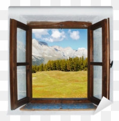 The Open Window Wall Mural Pixers - Cuadro De Ventana Madera Abierta Png,Open Window Png