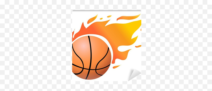 Vector Flaming Basketball Wall Mural U2022 Pixers We Live To Change - Flaming Basketball Png,Flaming Basketball Png