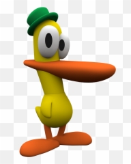 Pato The Duck Funny Face Transparent - Pocoyo png