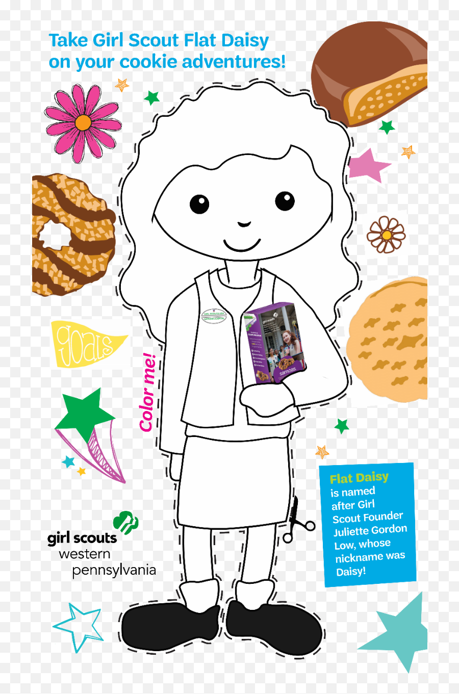 Girl Scout Flat Daisy - Happy Png,Girl Scout Png