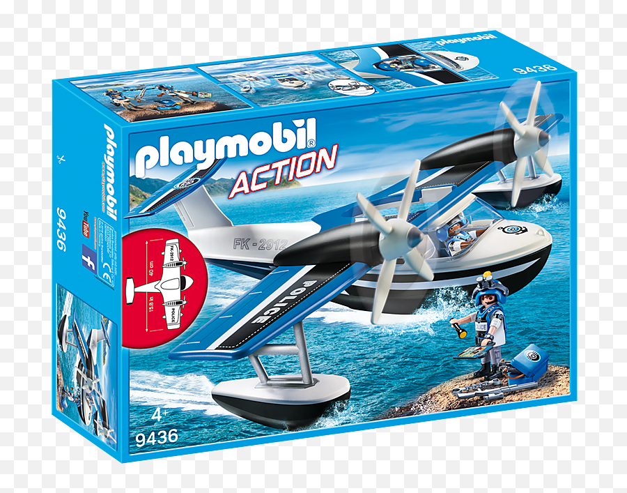 9436 Police Seaplane - Playmobil Seaplane Png,Icon Seaplane