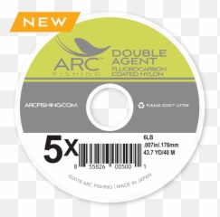 Arc Fishing Double Agent Fluorocoat Tippet - Optical Disc png