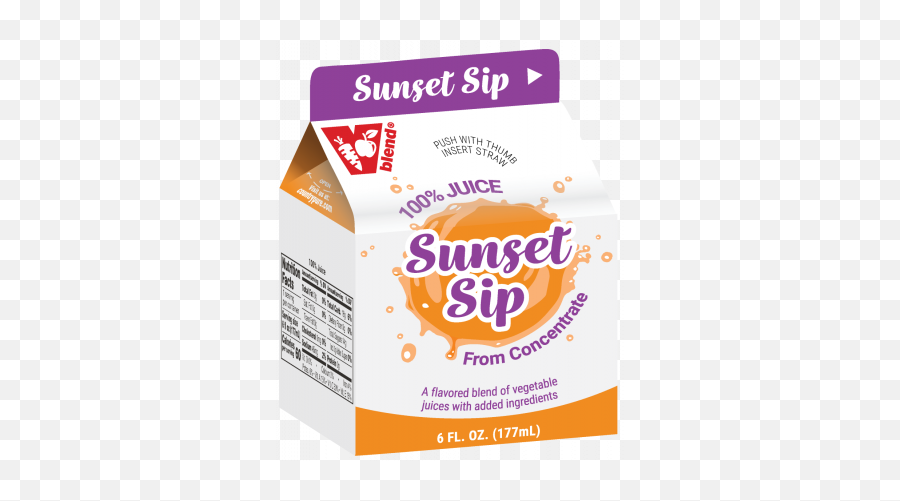 Vblend Sunset Sip Frozen Carton - Country Pure Foods Product Label Png,Sip & Scan Icon
