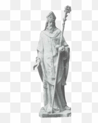St Nicholas Granite Statue - Marble png