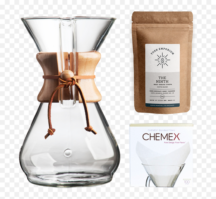 Chemex 8 Cup Coffee Brewer With Filters - Chemex 8 Cup Classic Png,Chemex Icon