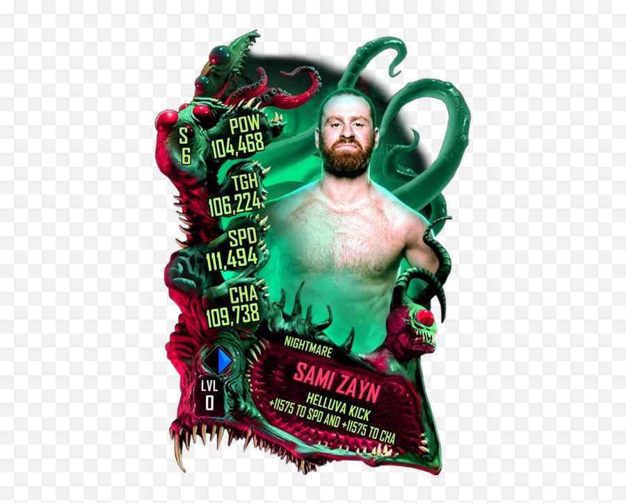Sami Zayn - Wwe Supercard Nightmare Tier Png,Sami Zayn Png