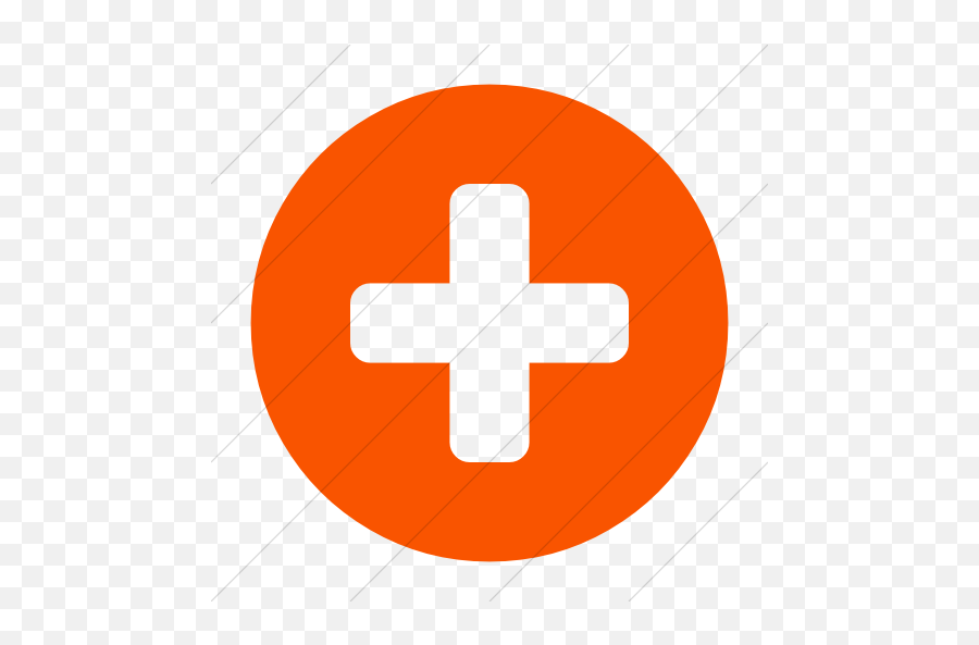 Iconsetc Simple Orange Bootstrap Font Awesome Plus Circle Icon - Transparent Plus Image Png,Icon Pls