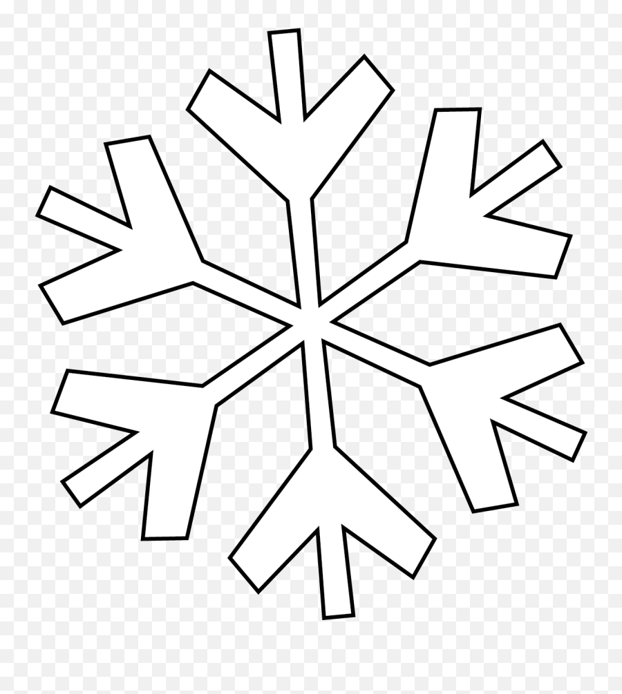 4570book Clipart Snowflakes Black And White Line In Pack 5710 - Snowflake Clipart Black And White Png,Transparent Snowflake Clipart