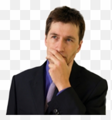 Businessman Thinking Transparent - Businessperson png