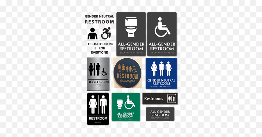 Gender - All Gender Restroom Signs Png,Bathroom Sign Png