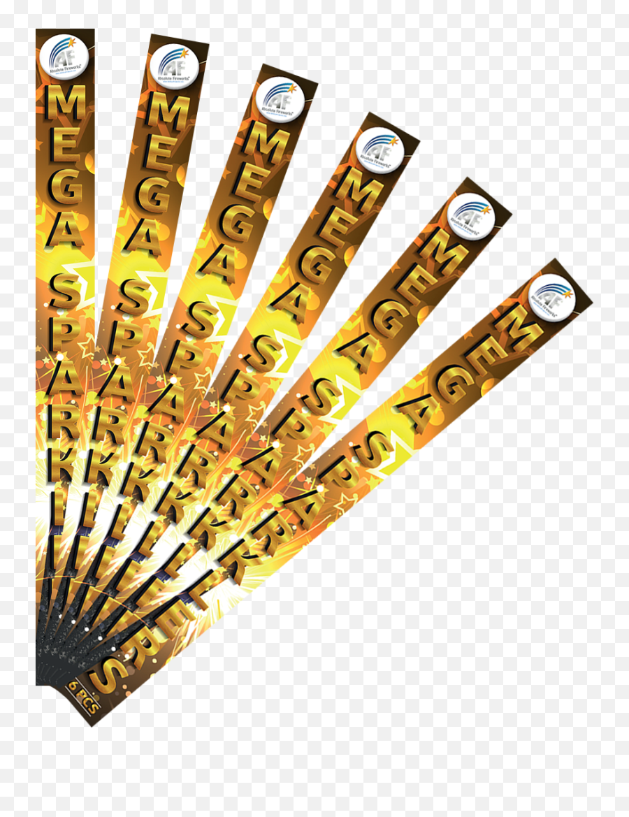 18 Gold Sparklers 6pk By Absolute Fireworks - Gold Png,Gold Fireworks Png