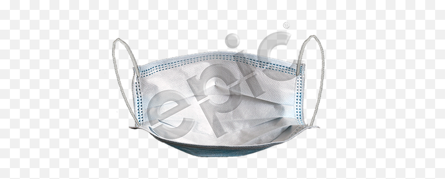 Epic 40578 - Rs5 Face Mask 3 Layer Spp Latex Free Elastic Shoulder Bag Png,Epic Face Transparent