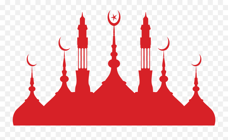 Download Silhouette Mosque Islamic Architecture Church Red - Red Mosque Png,Facebook Silhouette Icon