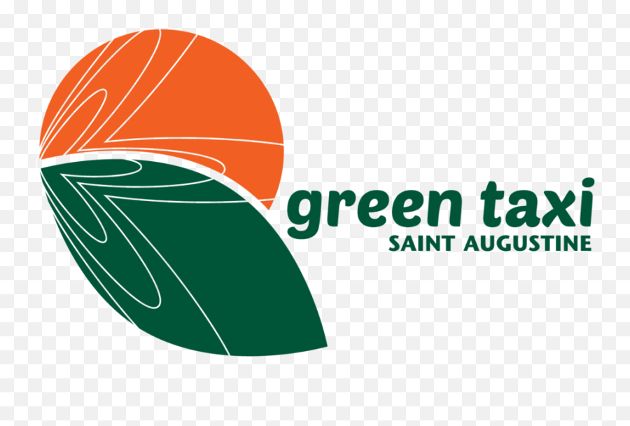 Green Taxi Saint Augustine Logo U2014 Scott Catherine Designs Png