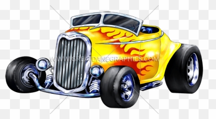 Library Of Hot Rod Car Vector Black And - Hot Rod Cartoon Png,Hot Rod Png