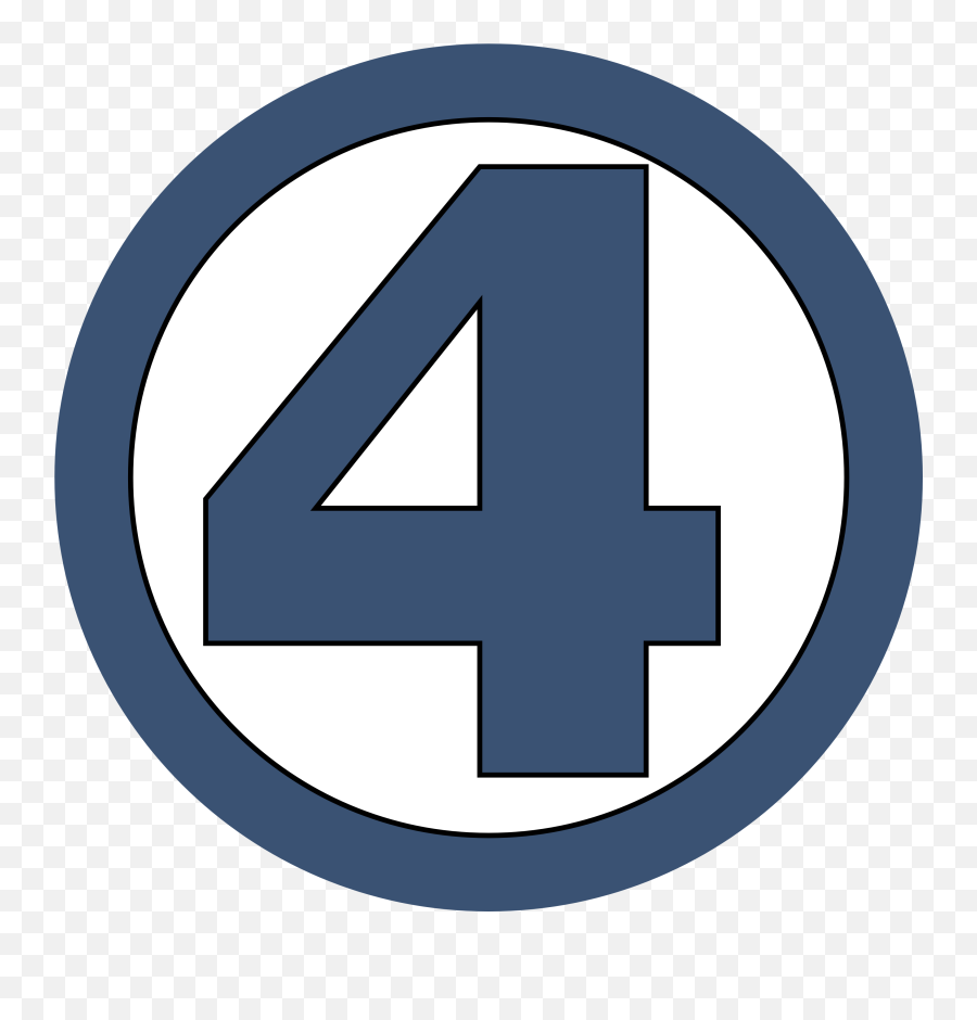 4 - Transparent Fantastic Four Logo Png,4 Png