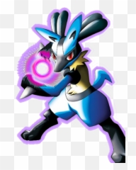 Lucario In The Movie Can Also Speak - Lucario Aura Sphere Png,Lucario Png
