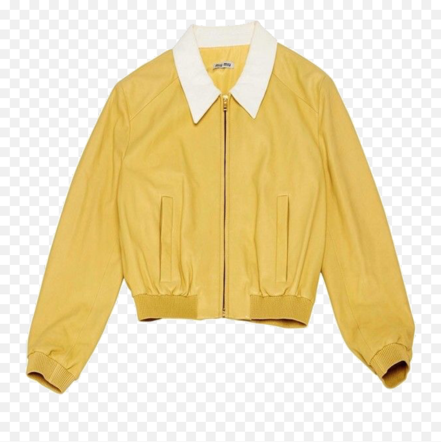 Yellow - Leather Jacket Png,Leather Jacket Png