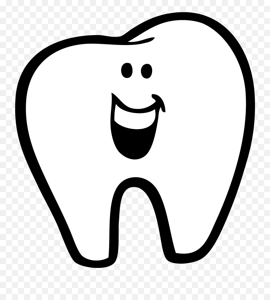 Teeth Clipart Png Transparent - Tooth Clipart Black And White,Tooth Clipart  Png - free transparent png images 