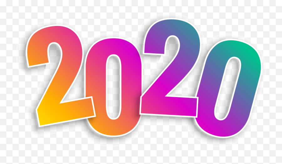Happy New Year 2020 Playful Transparent - Colourful 2020 Transparent Background Png,2020 Png