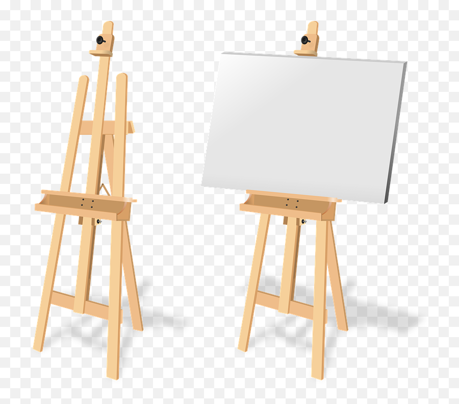 Art Easel Png - Artists Easel With Canvas,Easel Png