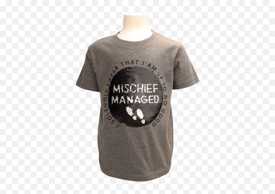 Sequin Mischief Managed Kids T - Shirt L Harry Potter Shop Active Shirt Png,Sequins Png