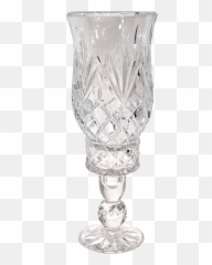 Cut Crystal Hurricane Glass Transparent 2 Piece Candle Holder - Wine png