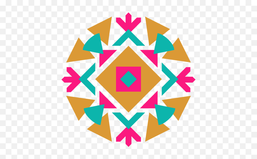 Mexican Geometric Round Kaleidoscope - Effects On Skin Icon Png,Kaleidoscope Png