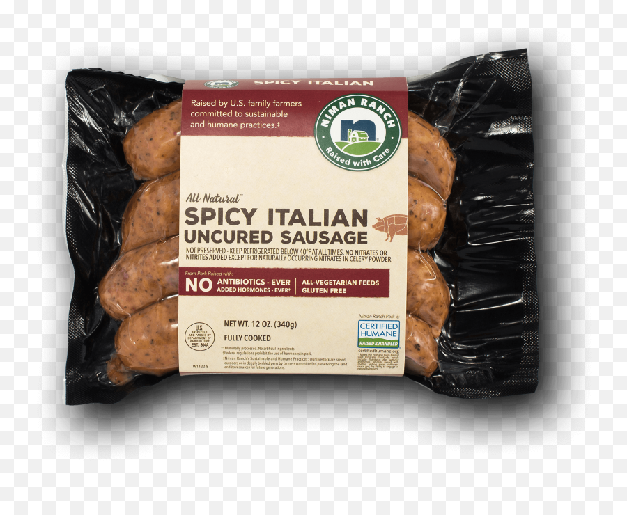 Niman Ranch Spicy Italian Sausage Perdue Farms - Niman Ranch Png,Sausage Transparent Background