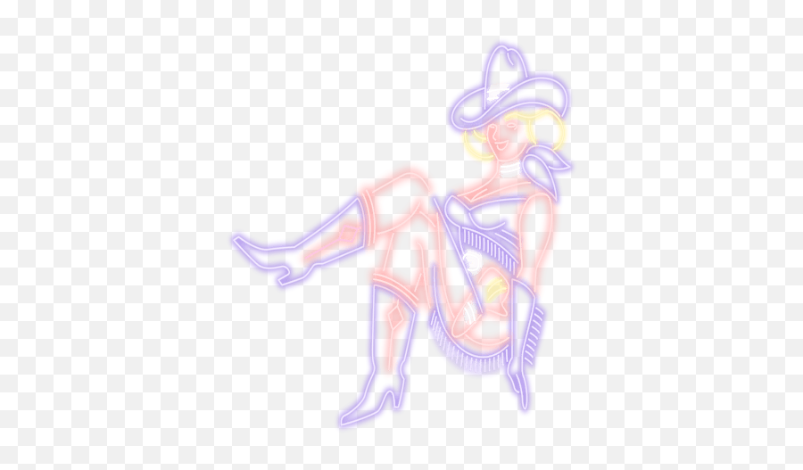 Neon Cowgirl Sign - Transparent Png U0026 Svg Vector File Cowgirl Neon Png,Cowgirl Png