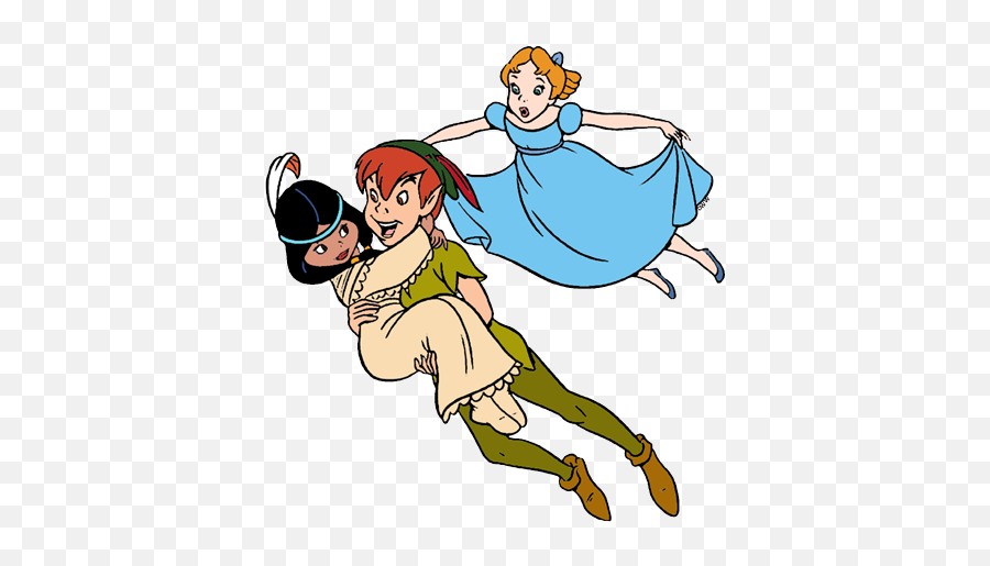 Peter Pan Group Clip Art Disney Galore - Disney Tiger Lily Clipart Png,Peter Pan Png