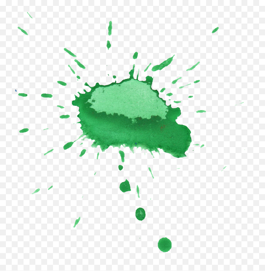Download Hd Free - Watercolor Splatter Drops Png Green Color Drop In Water,Drops Png