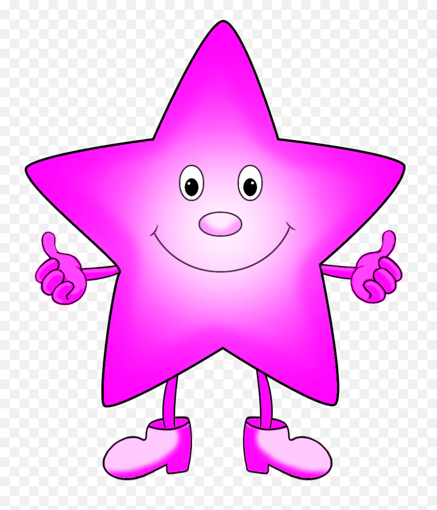Star Clipart - Cartoon Images Of Colourful Stars Png,Cartoon Legs Png