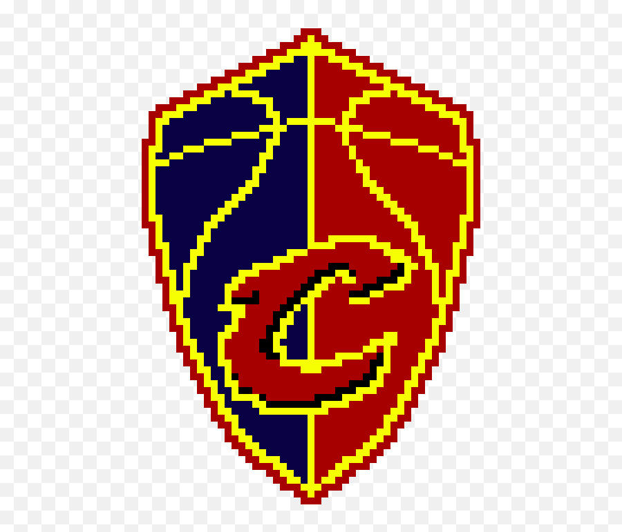 Cavs Shieldpng Pixel Art Maker - Cleveland Cavaliers New Logo 2018,Shield Png