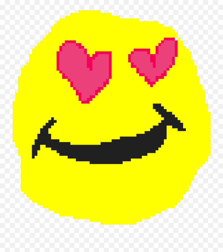Pixilart - Heart Emoji By Anonymous Wide Grin Png,Yellow Heart Emoji Png
