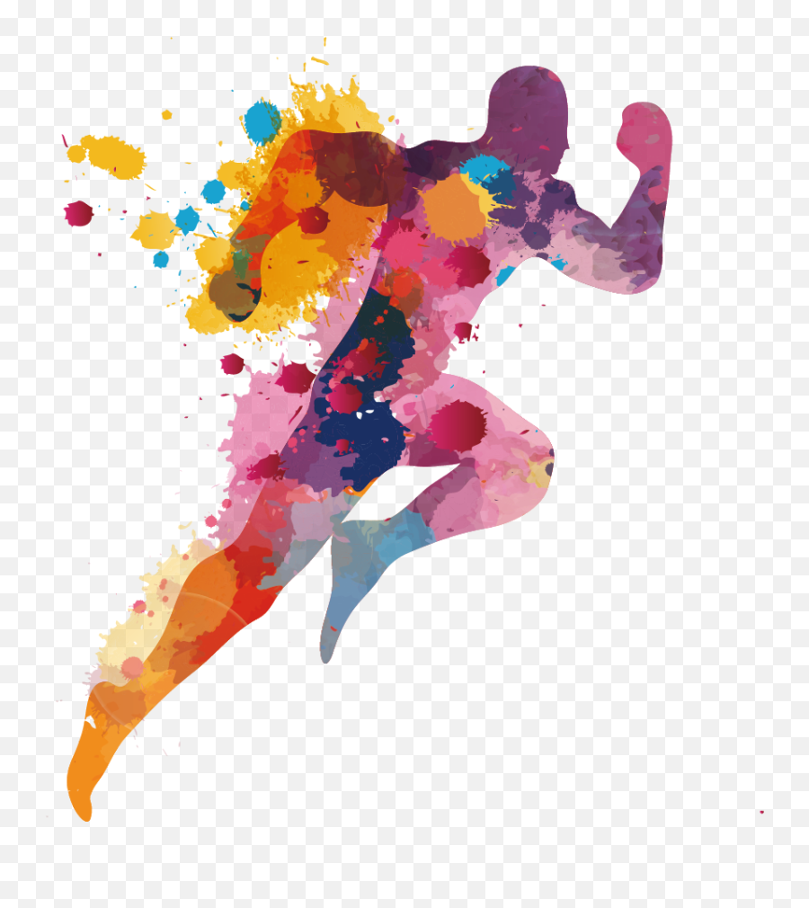 Download Color Sports Spell Vector Icon - Running Man Logo Colorful Png,Spell Png