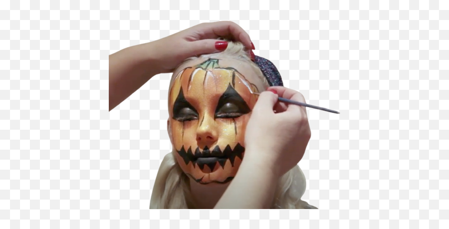 Easy Pumpkin Face Paint Ideas Motheru0026baby - Masque Png,Face Paint Png