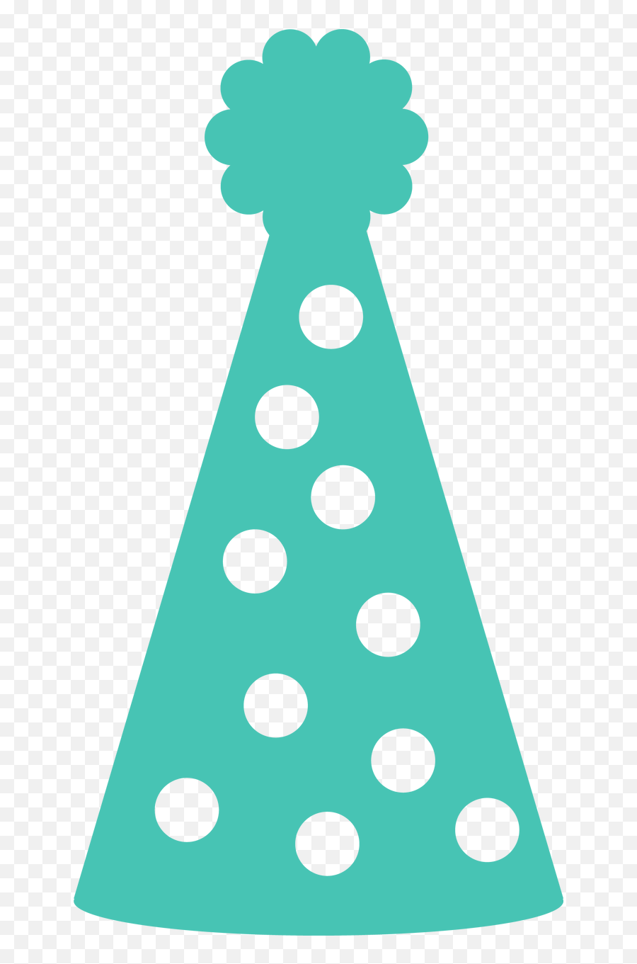 Party Hat 2 Svg Cut File - Polka Dot Party Hat Silhouette Png,Party Hat Transparent